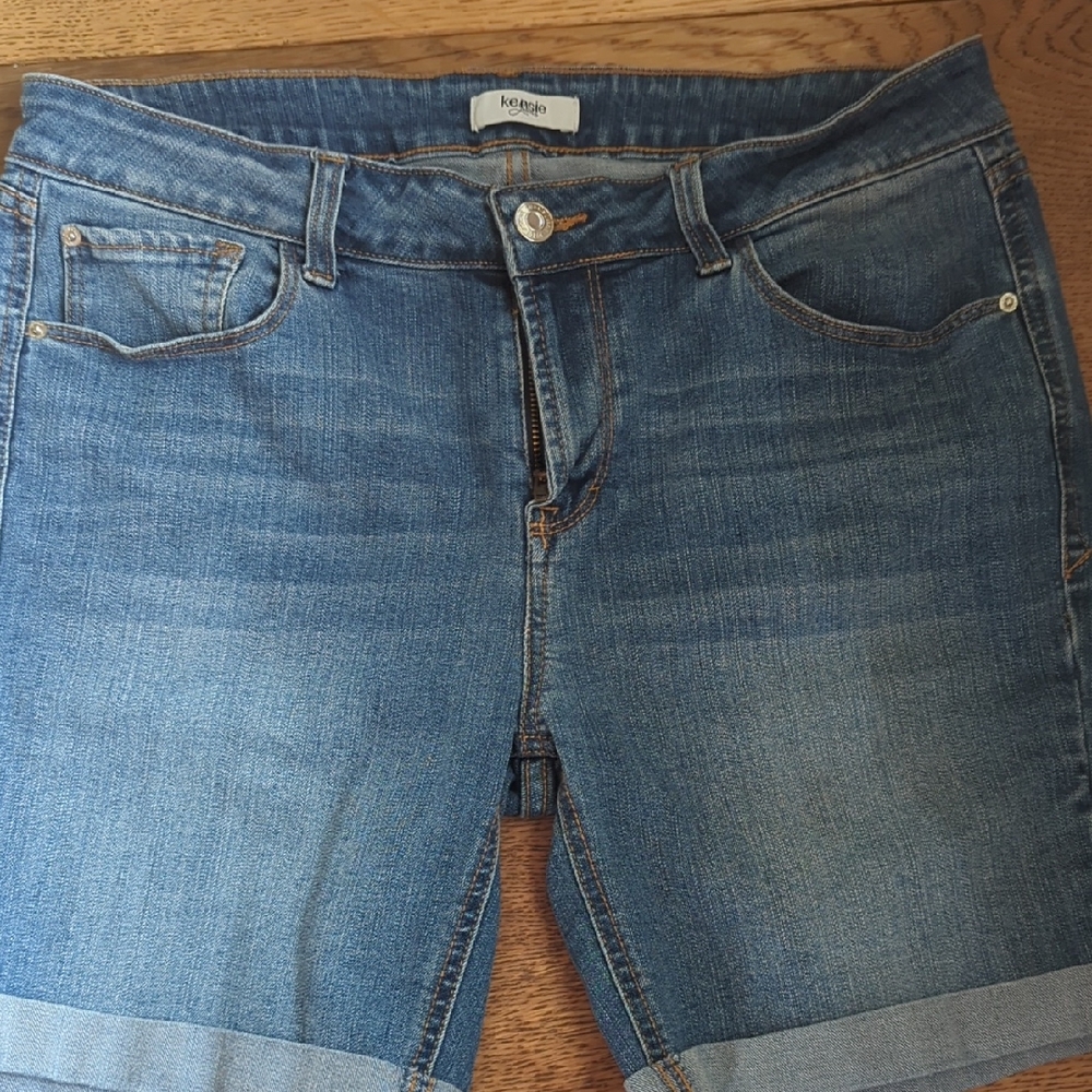 Kensie Blue Jean Shorts for Women